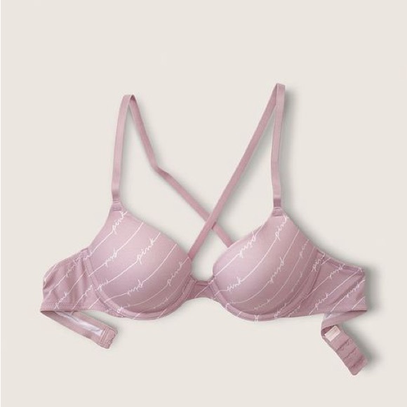 NWOT! Victoria's Secret PINK 'WEAR EVERYWHERE PUSH-UP BRA' - Picture 4 of 7